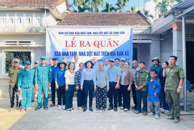 Tịnh Sơn tổ chức Lễ ra quân khởi công xây dựng xóa nhà tạm, nhà dột nát trên địa bàn xã
